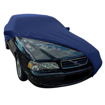 Volvo C70 I Cabrio 1999-2005 - Indoor Autoabdeckung - Spiegeltaschen - Blau