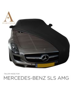 Mercedes-Benz SLS AMG Roadster Indoor Autoabdeckung - Spiegeltaschen