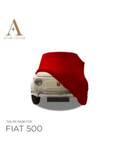 Fiat 500 Autoabdeckung - Rot