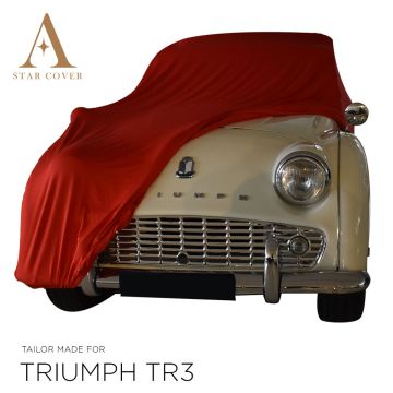 Triumph TR3 Indoor Abdeckung - Maßgeschneidert - Rot