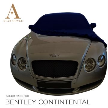 Bentley Continental GTC 2011-2019 Indoor Autoabdeckung - Spiegeltaschen - Blau